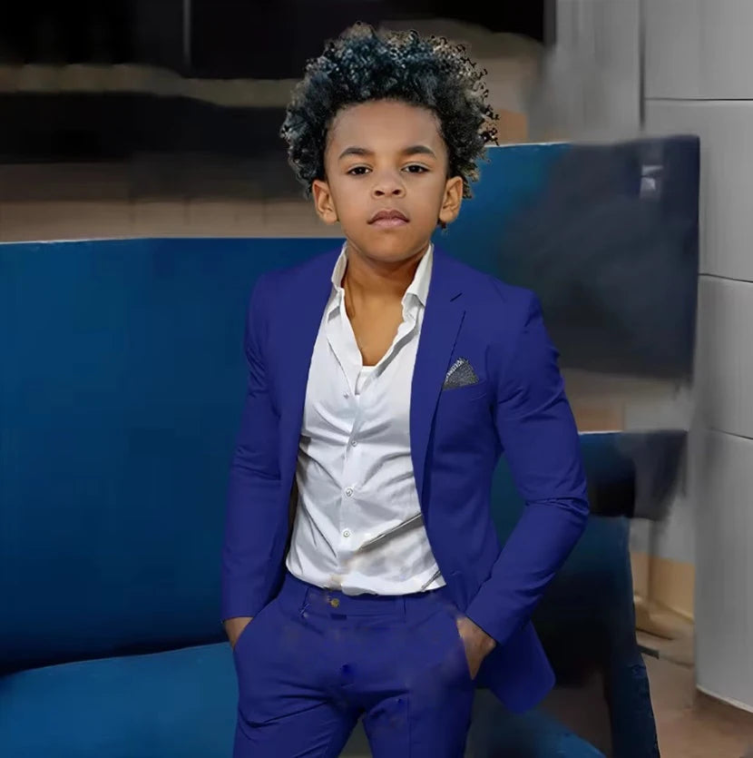 Boys Suits Suit (Jacket + Trousers) – Stylish Slim Fit