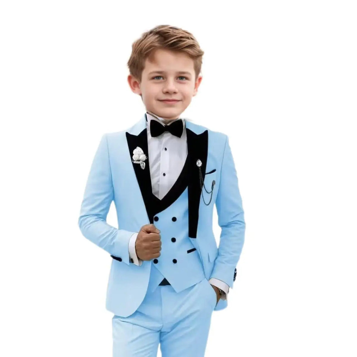 Boys Three piece Set Suit Pants And Waistcoat