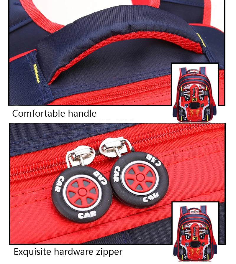 Racing 3D Kid Backpack