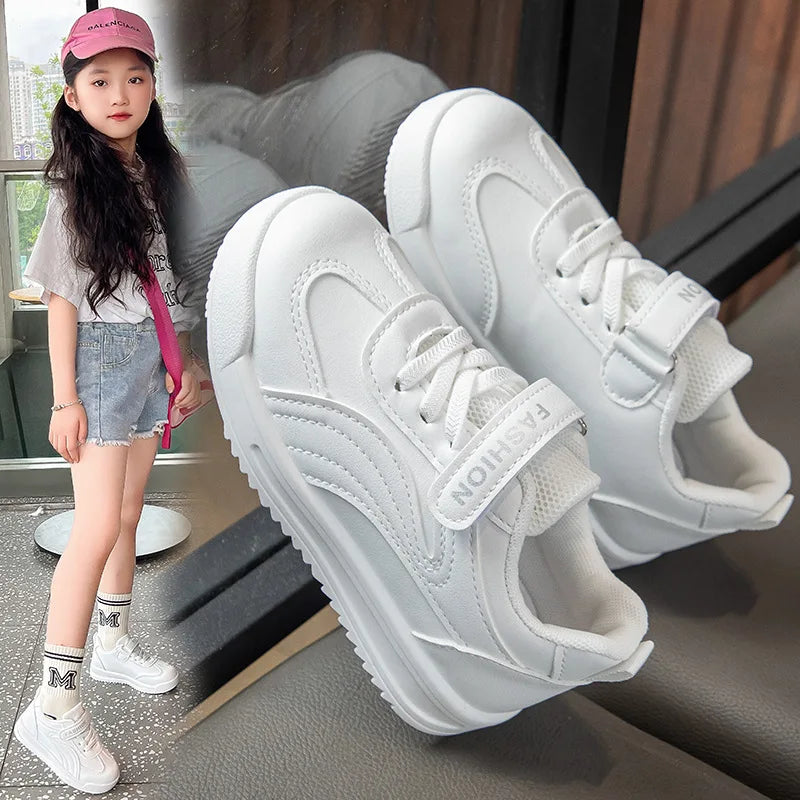 New Leather Upper Sneakers for Kids