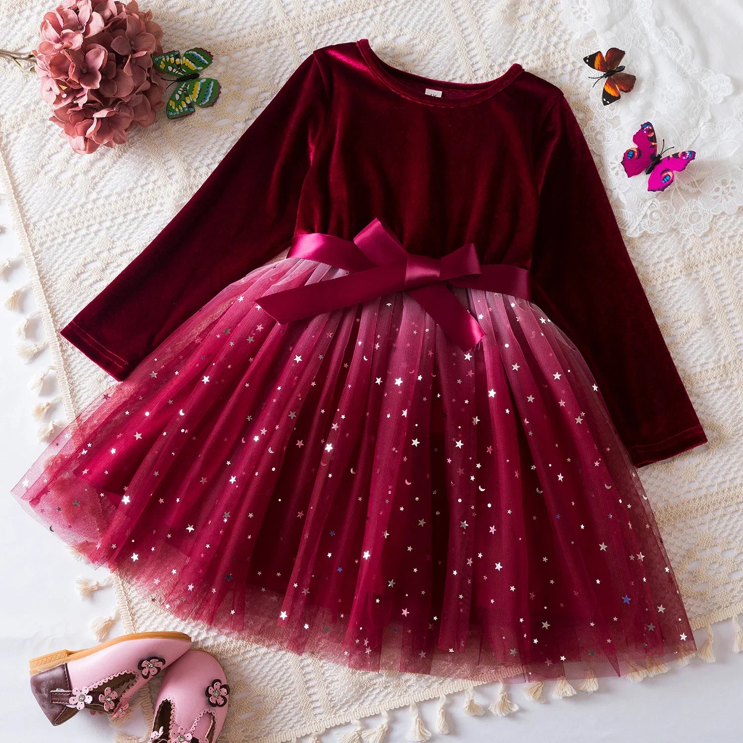New Christmas Dress for Girls 3-8Yrs