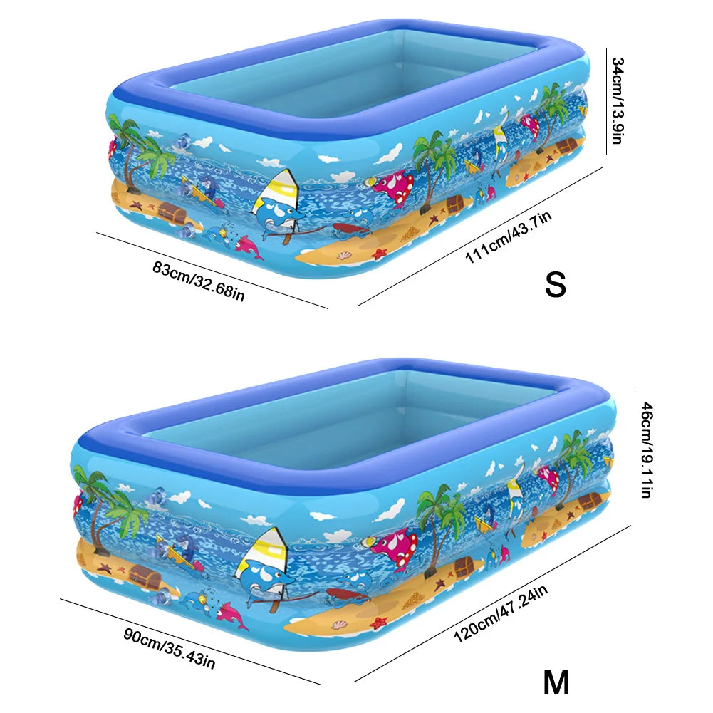 Inflatable Swimming Pool PVC Framed Swimming Pool for Toddler Kids