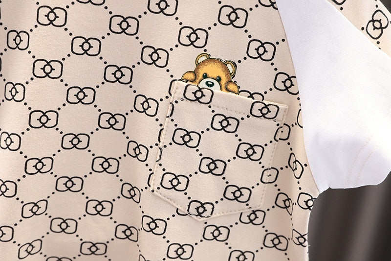 Print Tshirt+Shorts 2pc/Sets