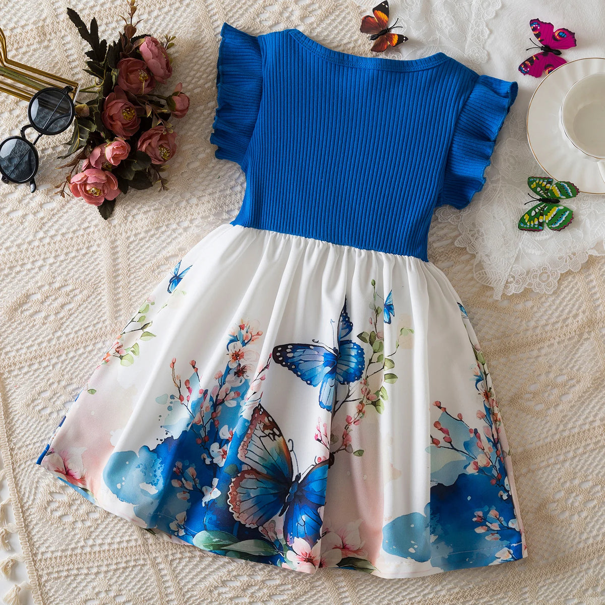 Ruffles Sleeveless Elegant Princess Dress