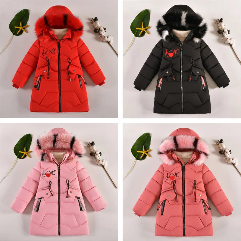 Thick Cotton Jackets  For Girls