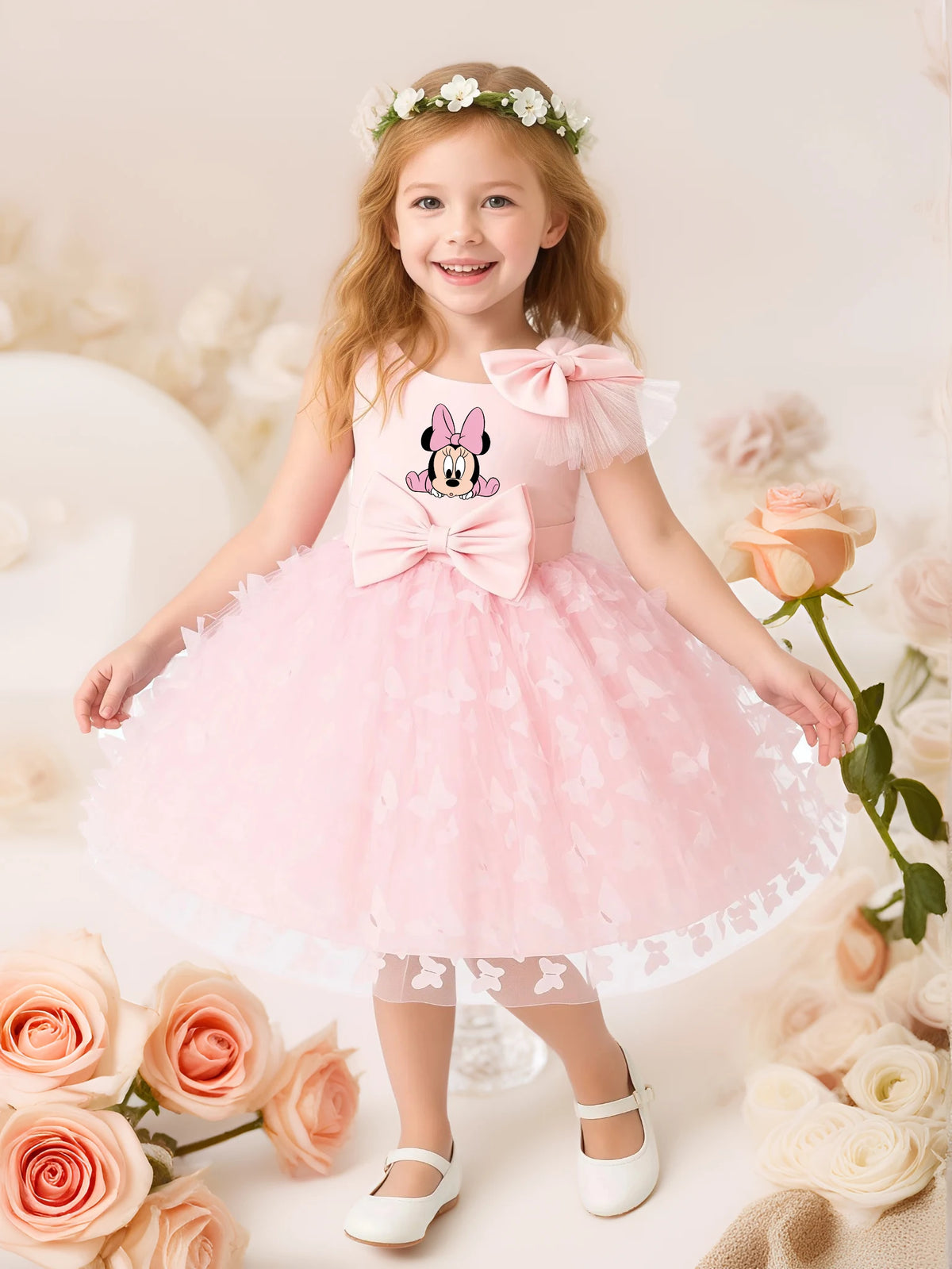 Mickey Minnie Mouse Girls Princess Butterfly Dresses For Kids Birthday &amp; Christmas Party
