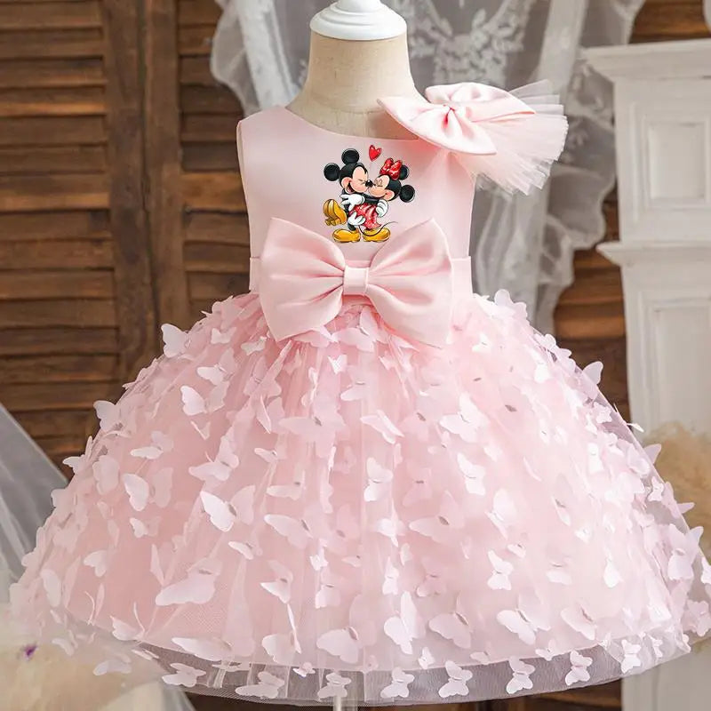 Mickey Minnie Mouse Girls Princess Butterfly Dresses For Kids Birthday & Christmas Party