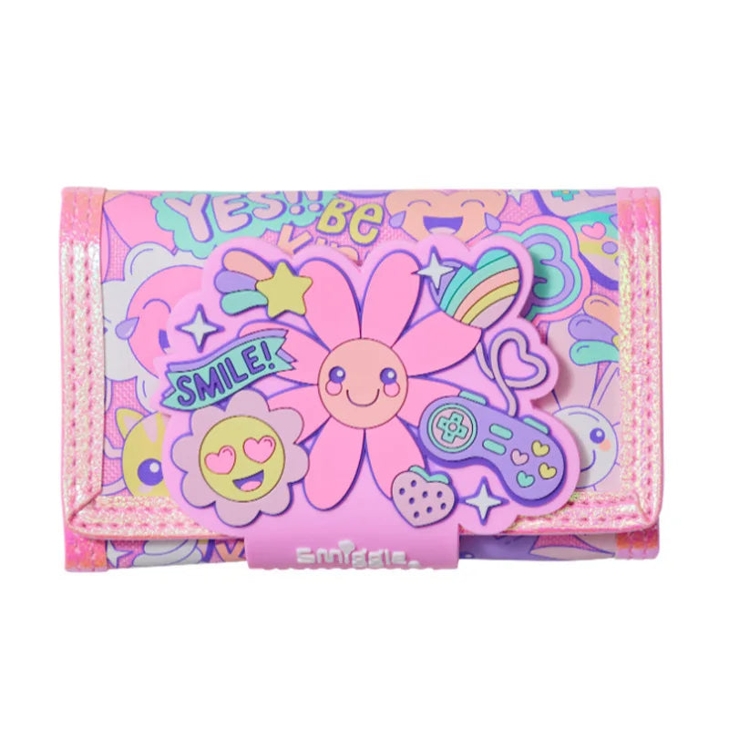 Girl Pink Sunflower Backpack, Stationery Pouch, Water Bottle Set for School.