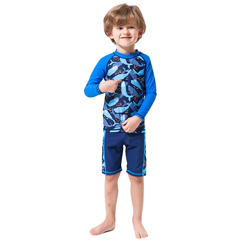 Boys Swim Wear Two Pieces Set  For 3 to 4 5 6 7 8 9 10 11 12 Years