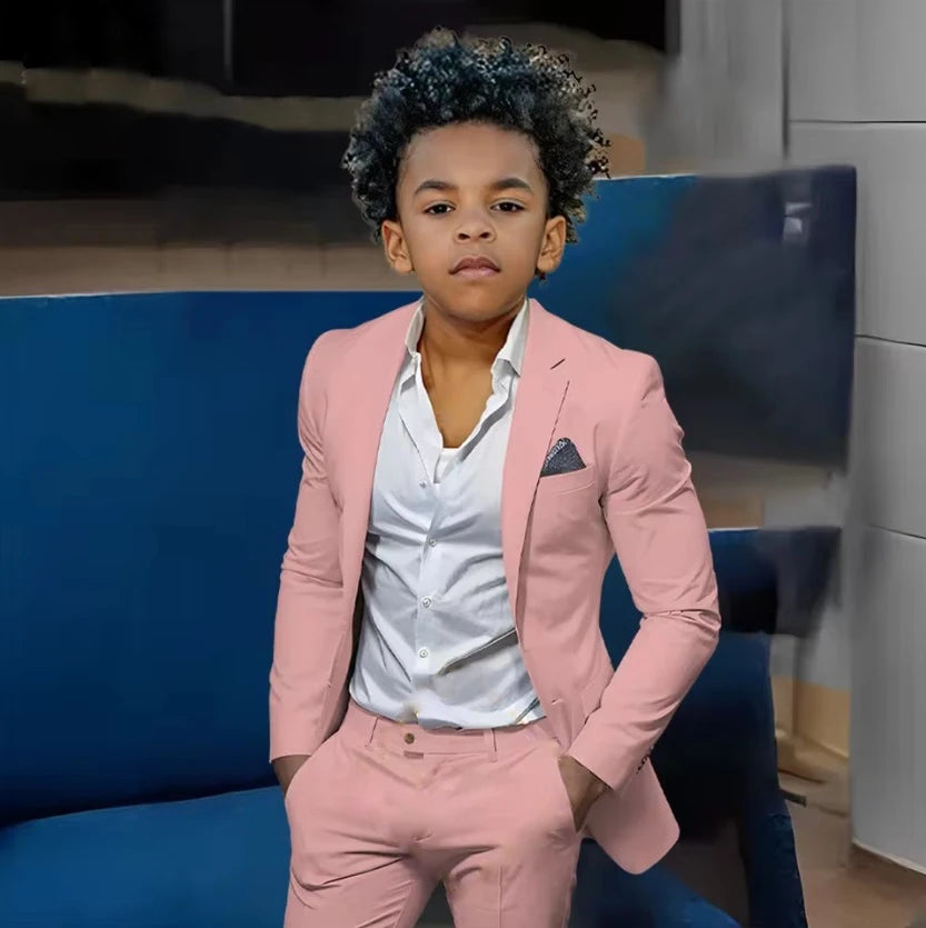 Boys Suits Suit (Jacket + Trousers) – Stylish Slim Fit