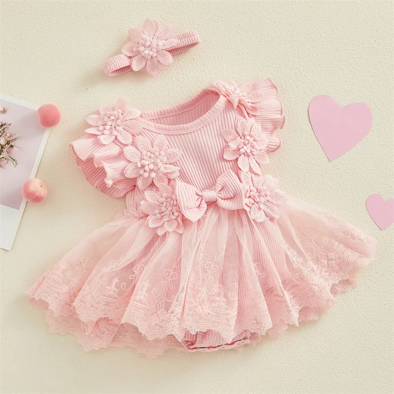 Girls Romper Princess  Dress