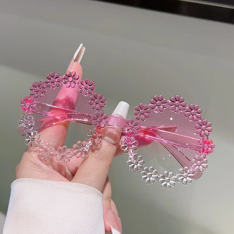 Flower Shaped Sunglasses for Girls