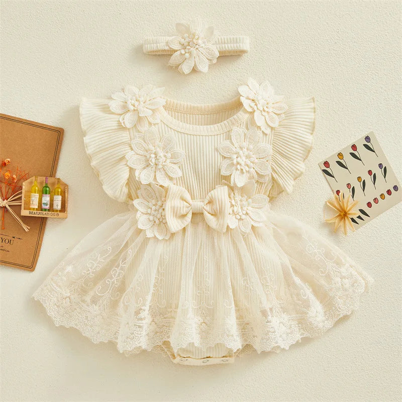 Girls Romper Princess  Dress