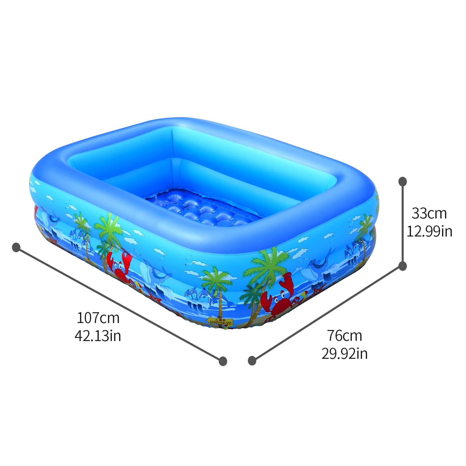 Inflatable Ball Pit Pool for Kids, Toddlers, Adults, Blow Up PVC Swimming Pool