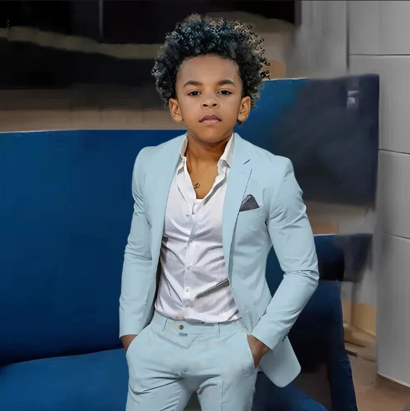 Boys Suits Suit (Jacket + Trousers) – Stylish Slim Fit