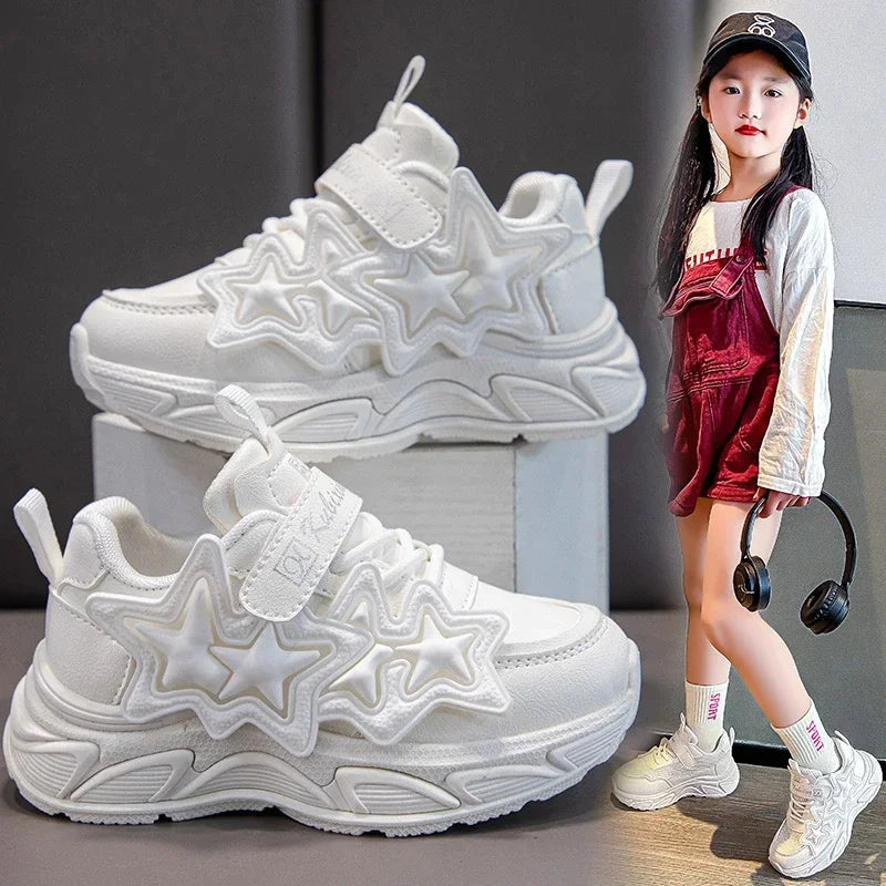 Stars Girls Sports Running Sneakers