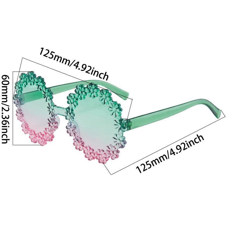 Flower Shaped Sunglasses for Girls