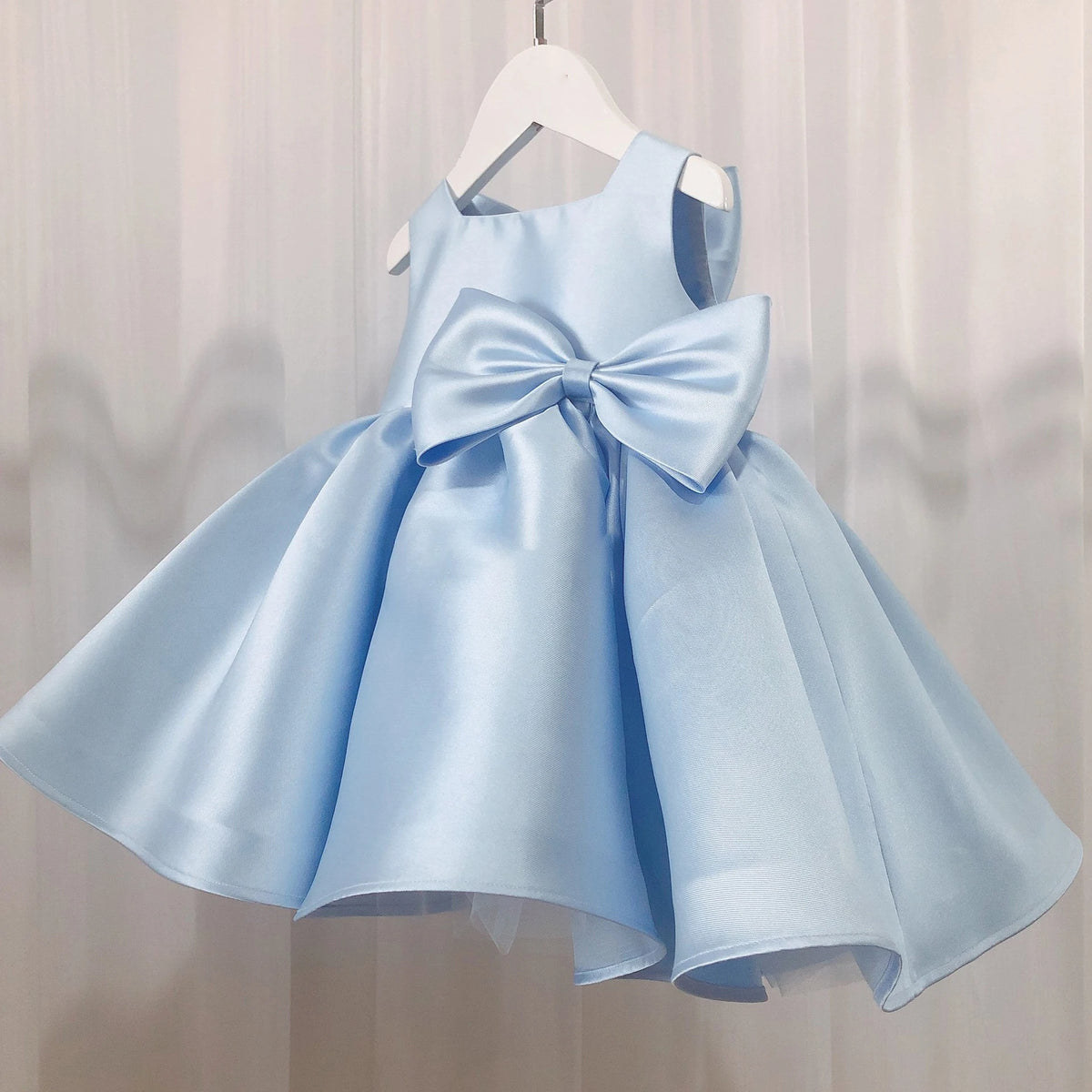 Big Bow Baby Girls Party Dress For  Christmas