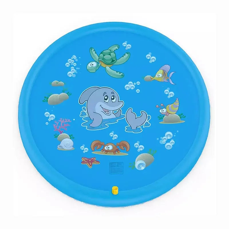 39in 67in Inflatable Spray Pool Splash Pad Outdoor Sprinkler for Kids