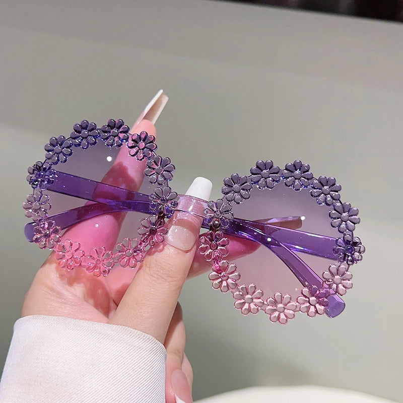 Flower Shaped Sunglasses for Girls