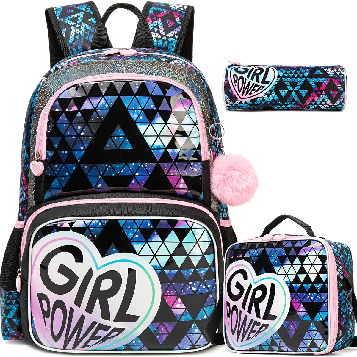 Backpack  with Lunch Bag and Pencil Case.