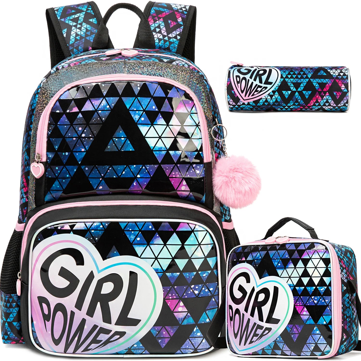 Backpack  with Lunch Bag and Pencil Case.