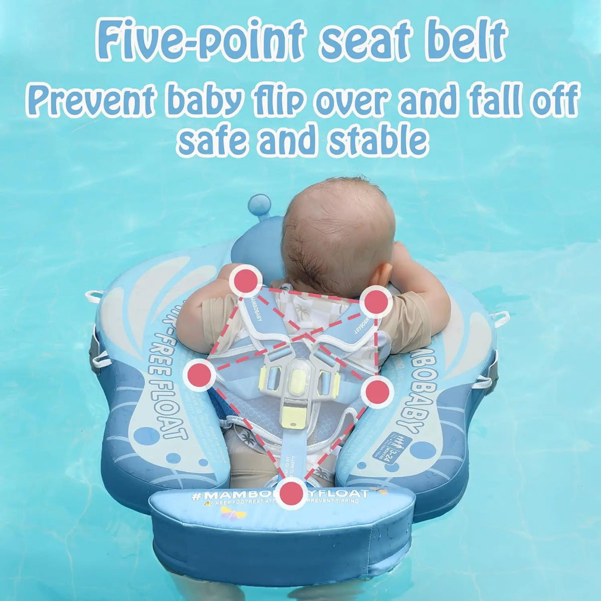 Swim Float with Canopy Solid Pool Infant Swim Trainer