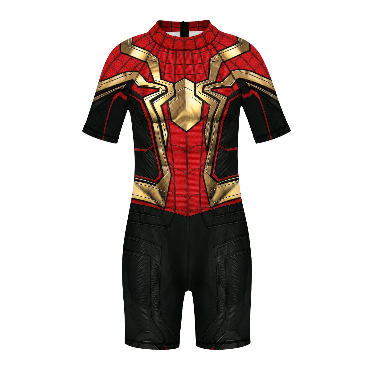 Children One Pieces Swimsuit Superhero 3D Print Playsuit Child Short Sleeve Swimwear Beach Bathing Suit Swim Wear For Boys Girls