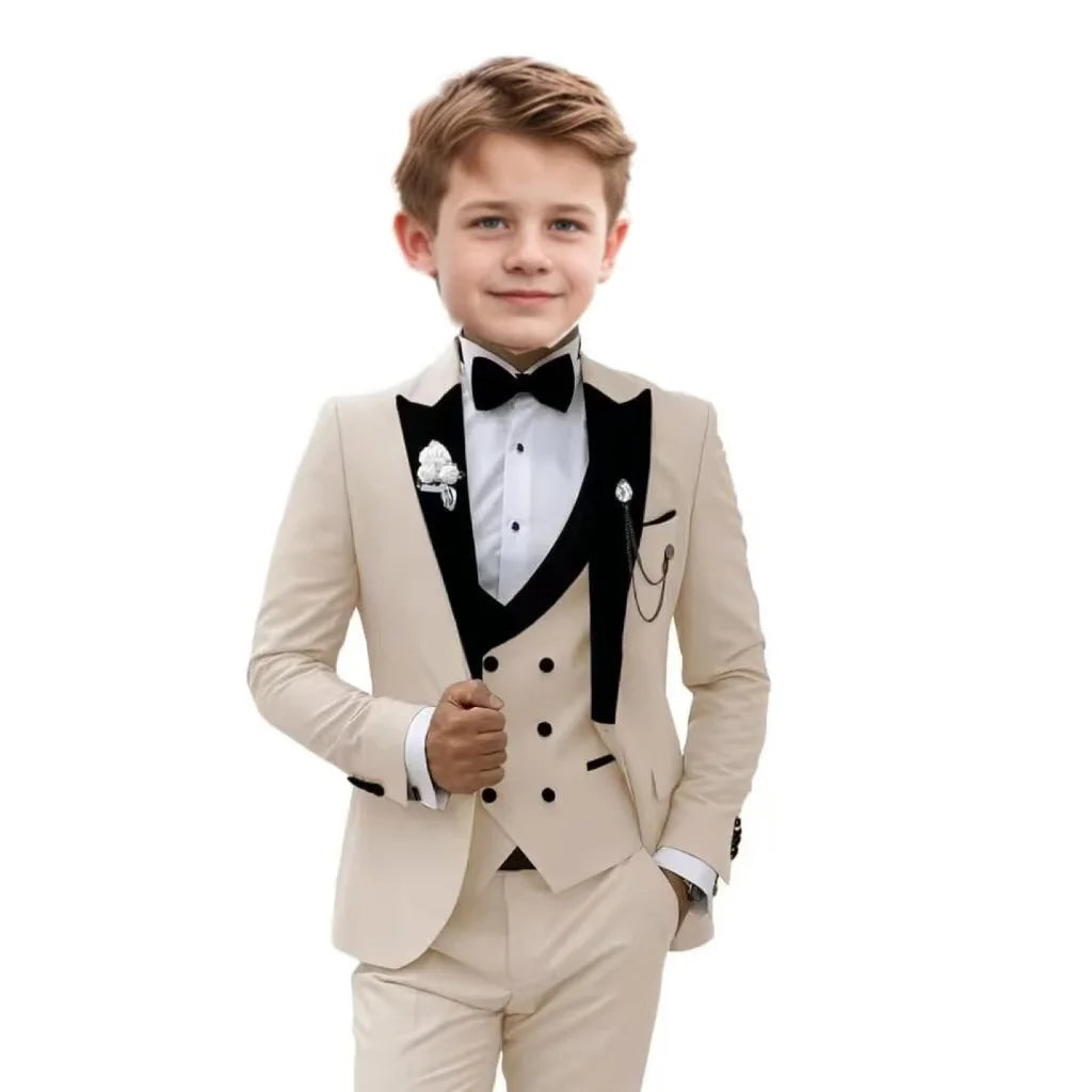 Boys Three piece Set Suit Pants And Waistcoat