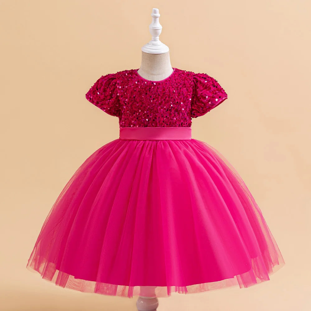 Bow Party Dress For Girl