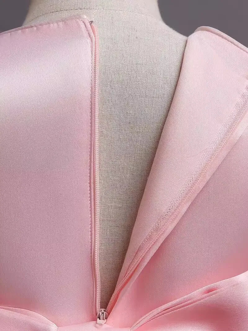 Girls Sequined Party Ball Dress With Big Bow Headband