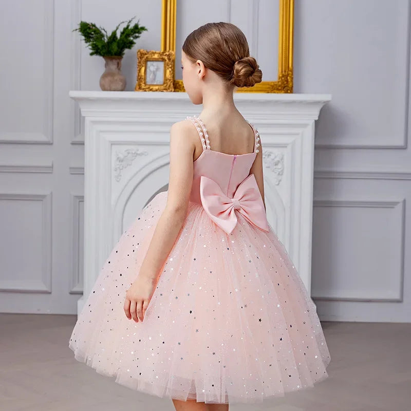 Pearls Sling Flower Girl Dress