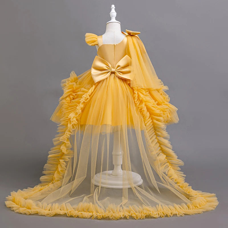 shoulder trailing dress