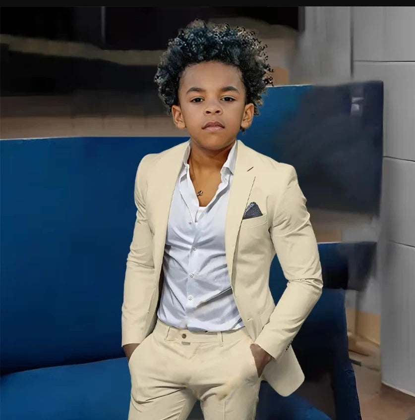 Boys Suits Suit (Jacket + Trousers) – Stylish Slim Fit