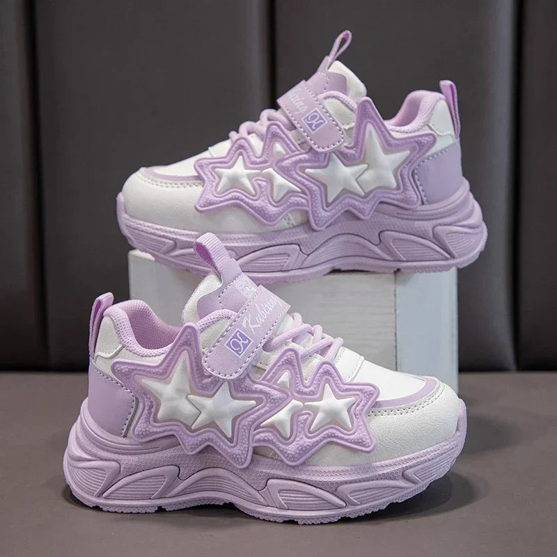Stars Girls Sports Running Sneakers