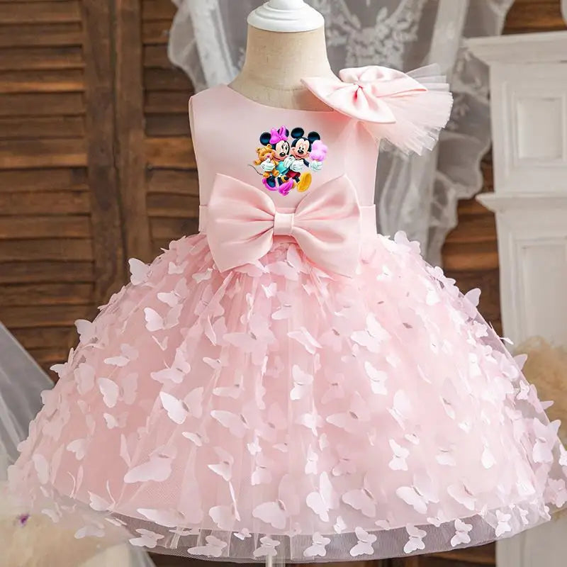 Mickey Minnie Mouse Girls Princess Butterfly Dresses For Kids Birthday & Christmas Party