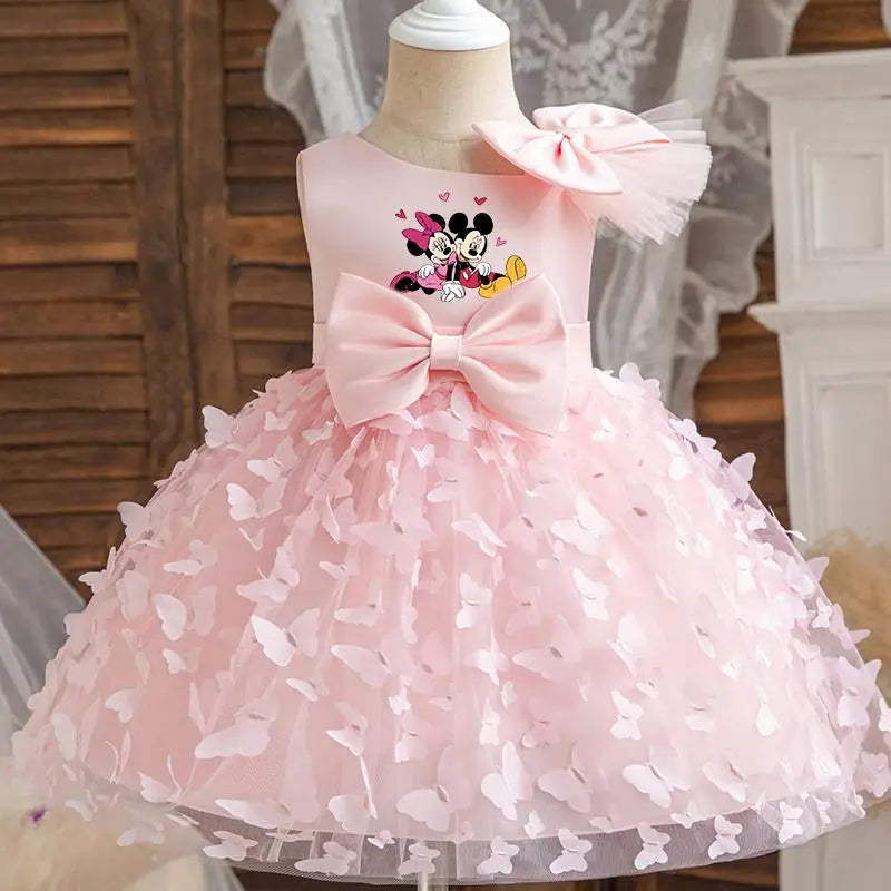 Mickey Minnie Mouse Girls Princess Butterfly Dresses For Kids Birthday & Christmas Party