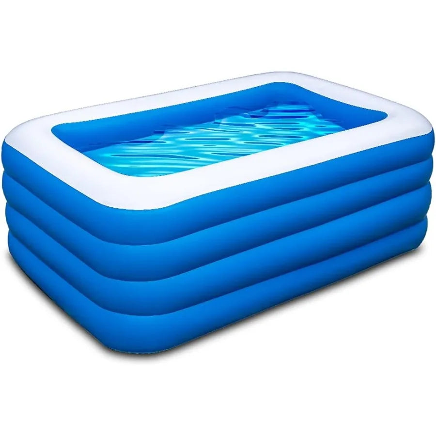 Inflatable Swimming Pool 70x55x29 inch Inflatable Family Swimming Pool