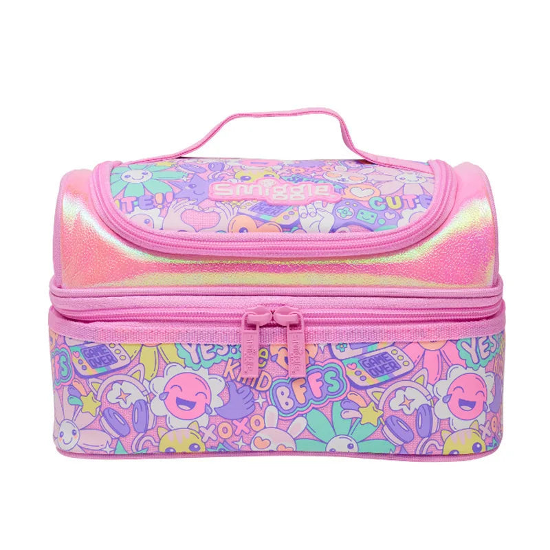 Girl Pink Sunflower Backpack, Stationery Pouch, Water Bottle Set for School.