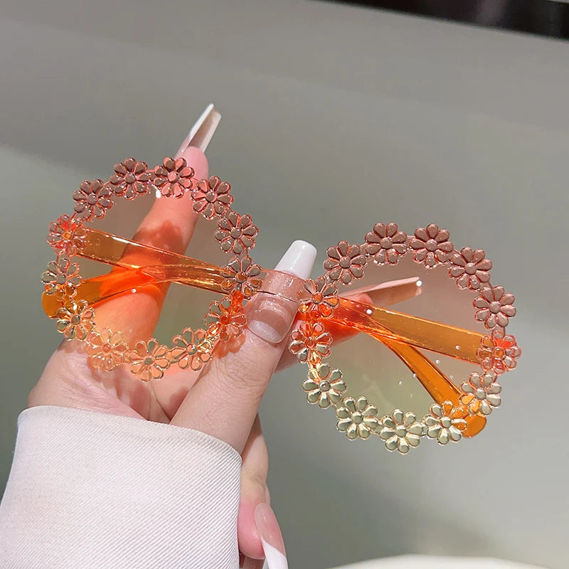 Flower Shaped Sunglasses for Girls