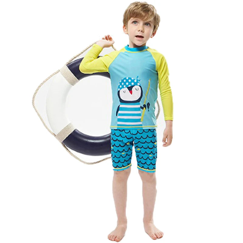 Boys Swim Wear Two Pieces Set  For 3 to 4 5 6 7 8 9 10 11 12 Years