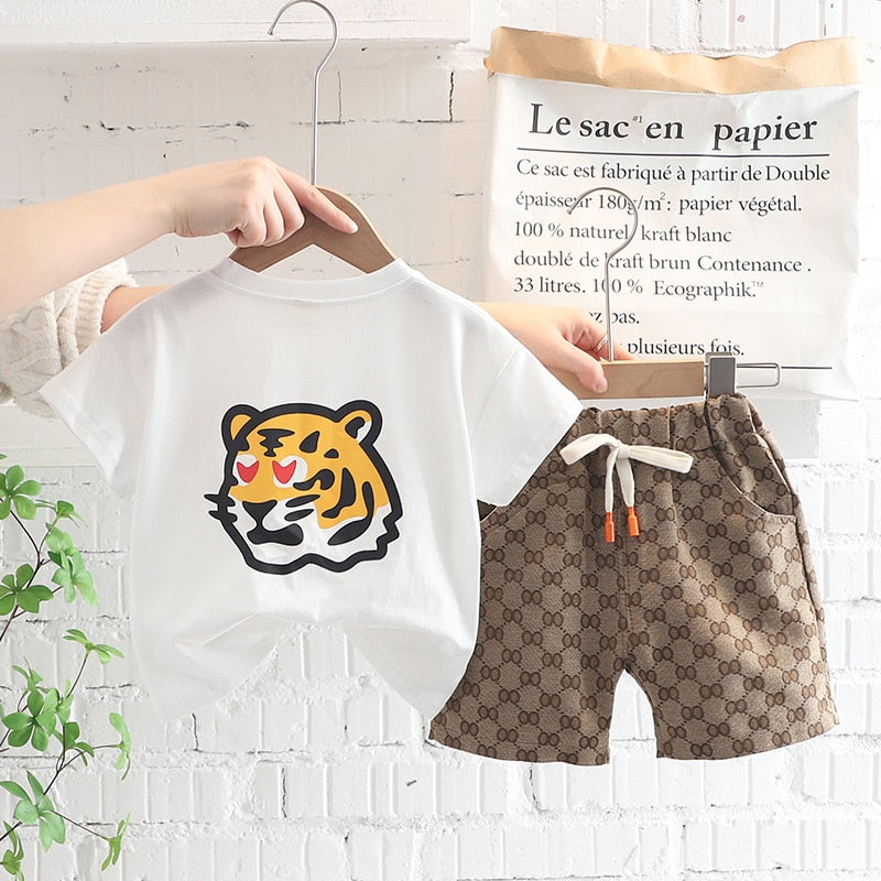 Baby J-N Tiger T-shirts 2Pcs/sets