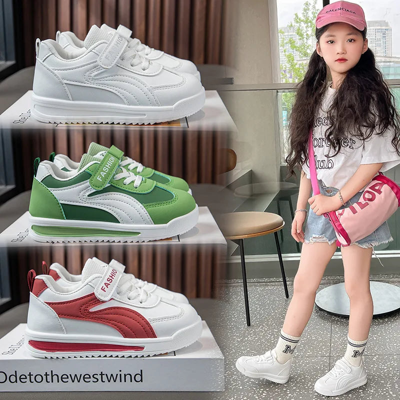 New Leather Upper Sneakers for Kids
