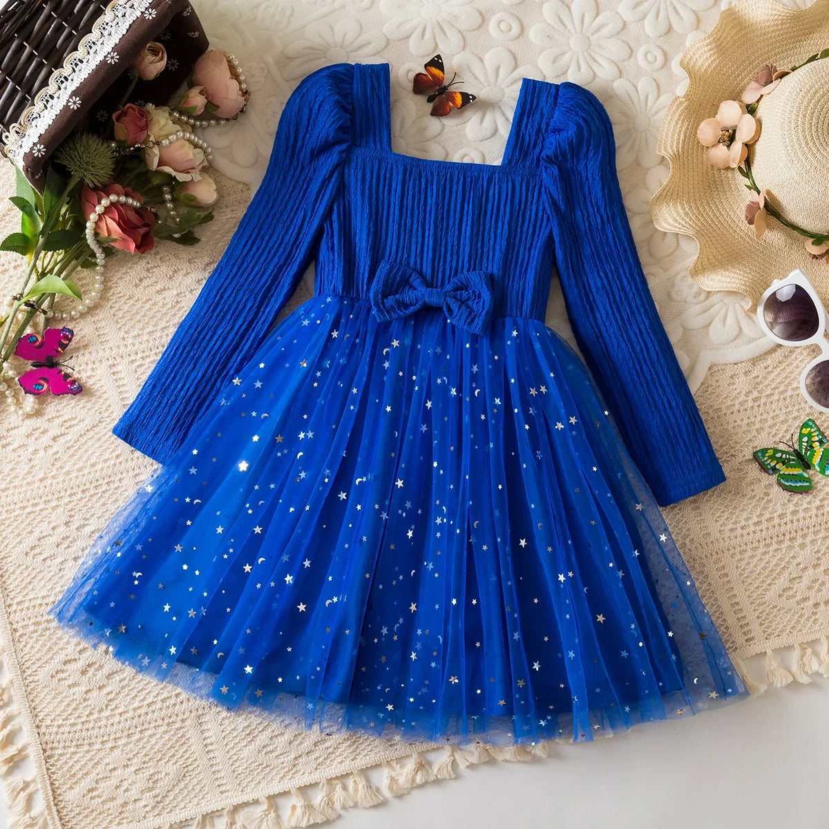 Girls 3-8Y  Full Sleeve  Dress for Christmas & New Year