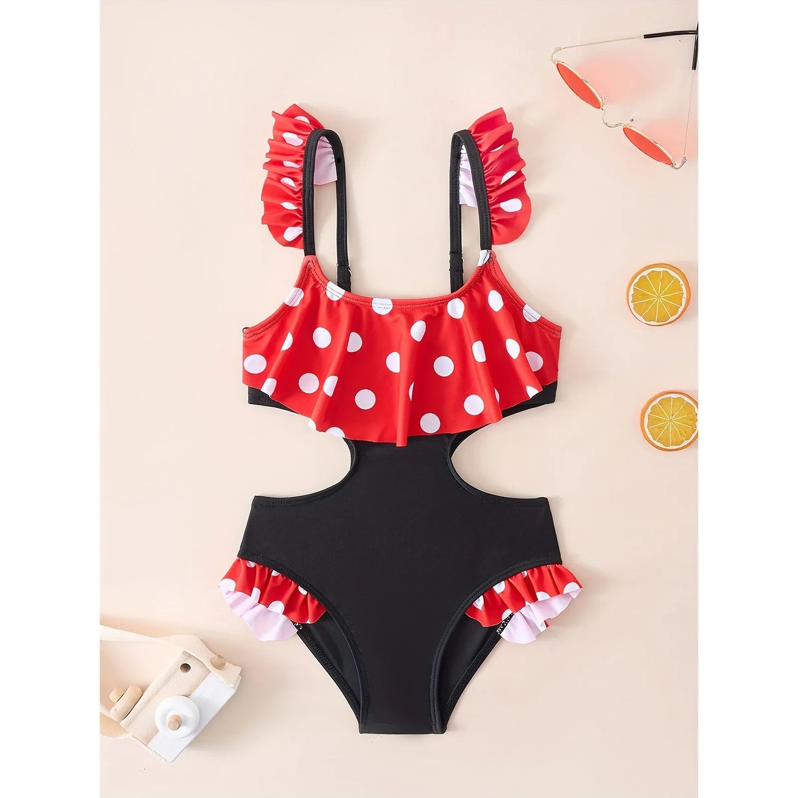 Summer Hollow girls swimsuits  sweet one-piece bikini