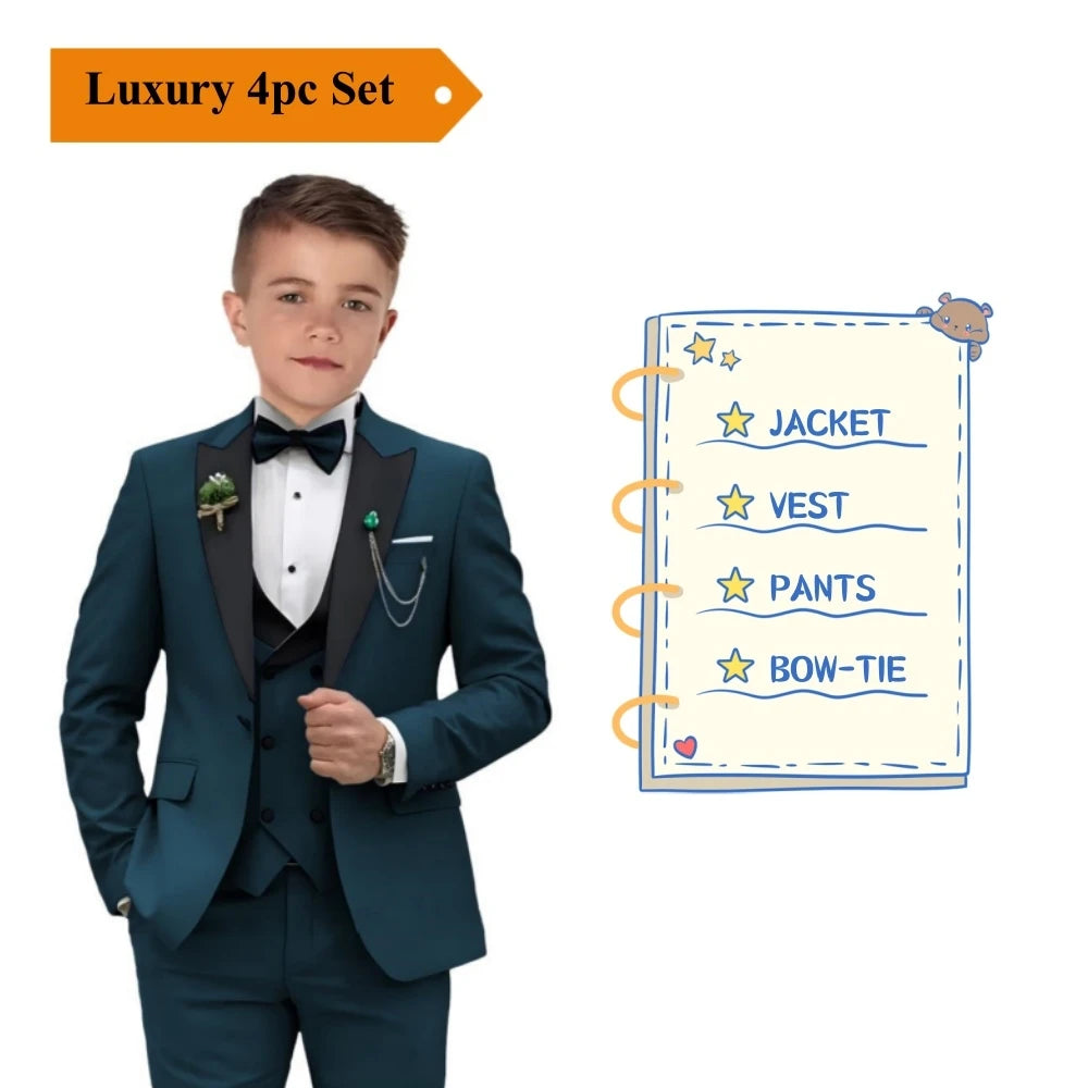 Classic 4-Piece Suits for Boys 3T-14