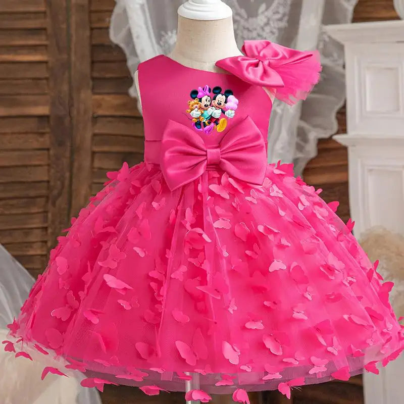 Mickey Minnie Mouse Girls Princess Butterfly Dresses For Kids Birthday & Christmas Party