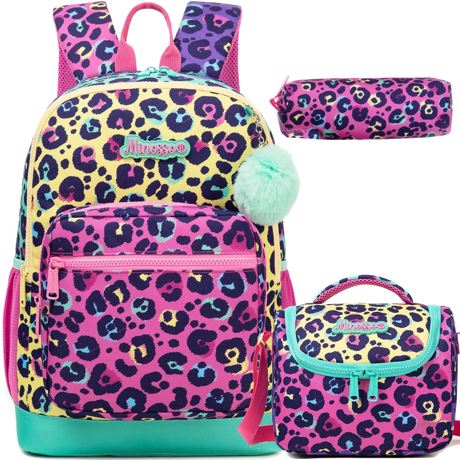 Backpack  with Lunch Bag and Pencil Case.