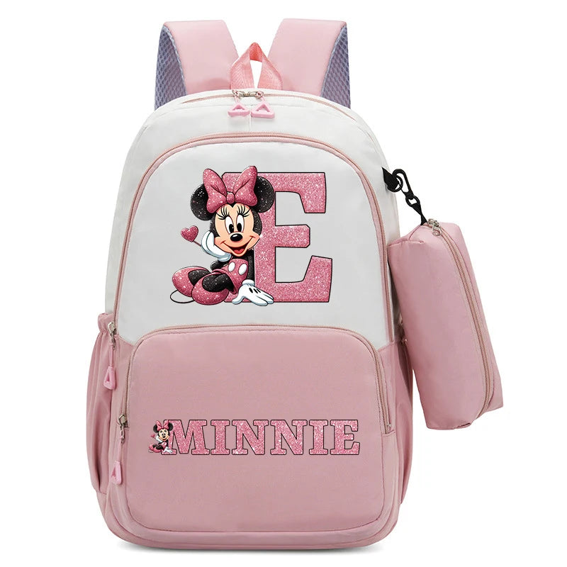 2pcs Disney Mickey Minnie Mouse Large Backpacks