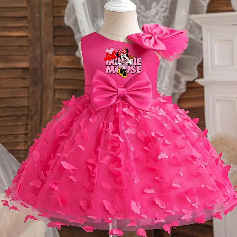 Mickey Minnie Mouse Girls Princess Butterfly Dresses For Kids Birthday & Christmas Party